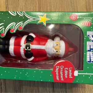 Santa Claus Ornament Pez Dispenser with Pez - Red and White